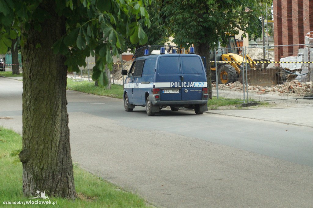 Niewybuch na budowie Sądu Okręgowego