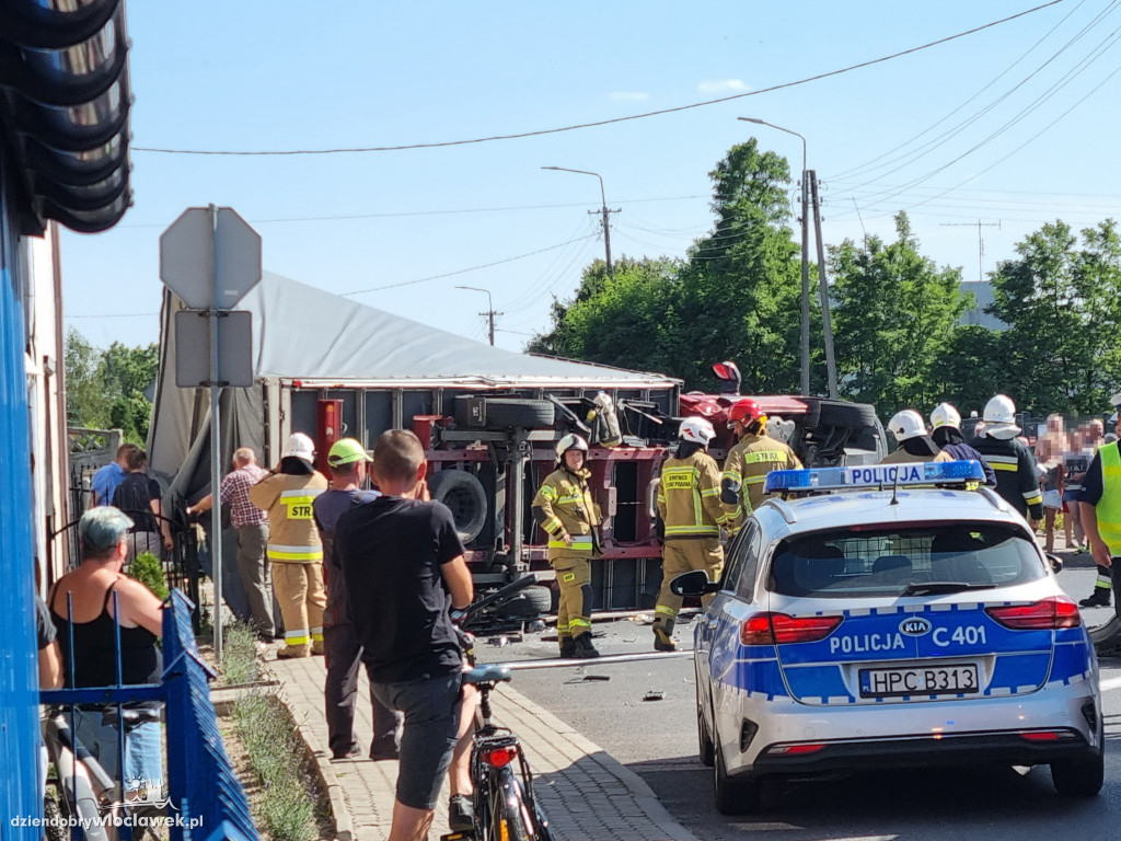 Wypadek na ul. Kościuszki w Kowalu