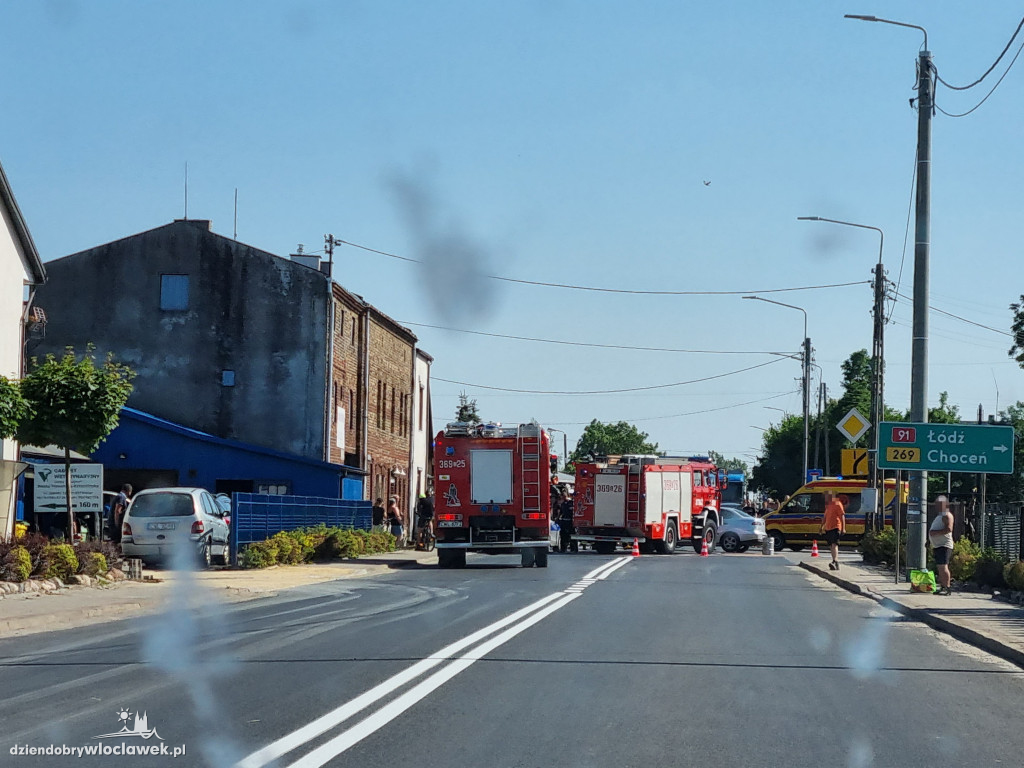 Wypadek na ul. Kościuszki w Kowalu