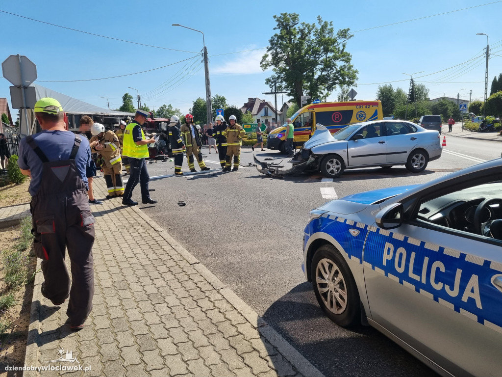Wypadek na ul. Kościuszki w Kowalu