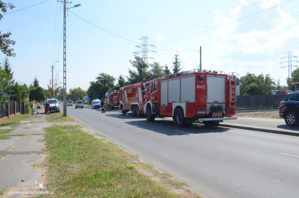 Pożar domu przy ul. Płockiej