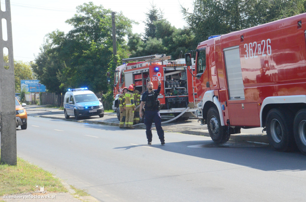 Pożar domu przy ul. Płockiej