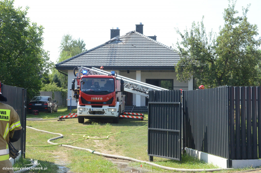 Pożar domu przy ul. Płockiej