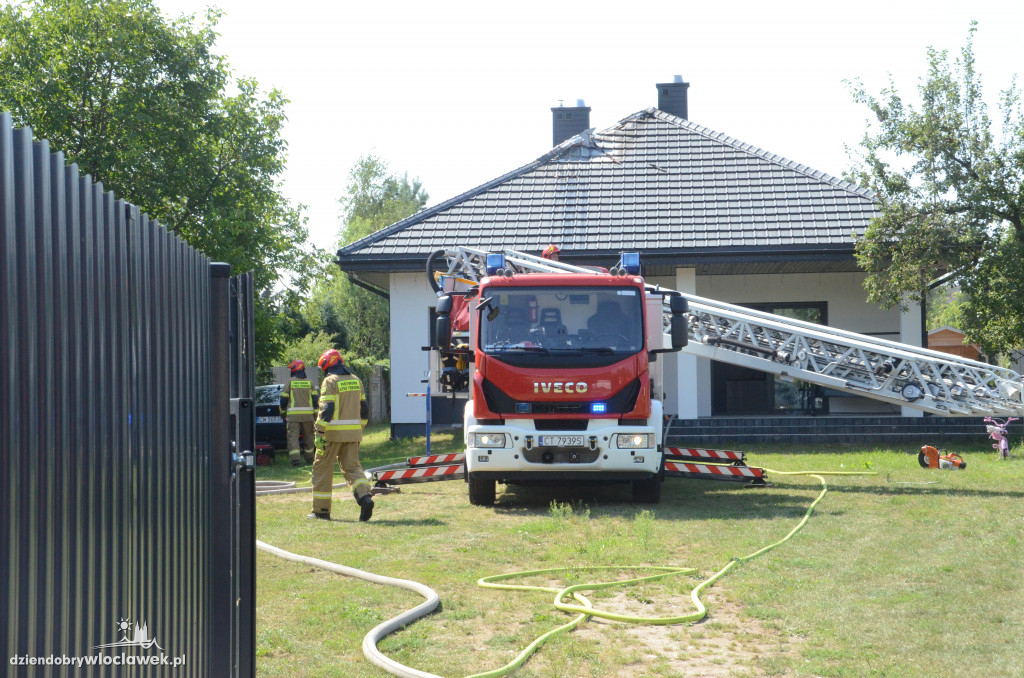 Pożar domu przy ul. Płockiej