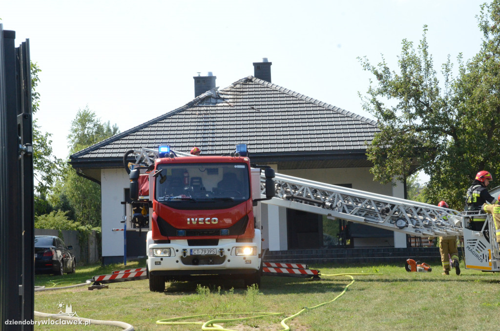 Pożar domu przy ul. Płockiej