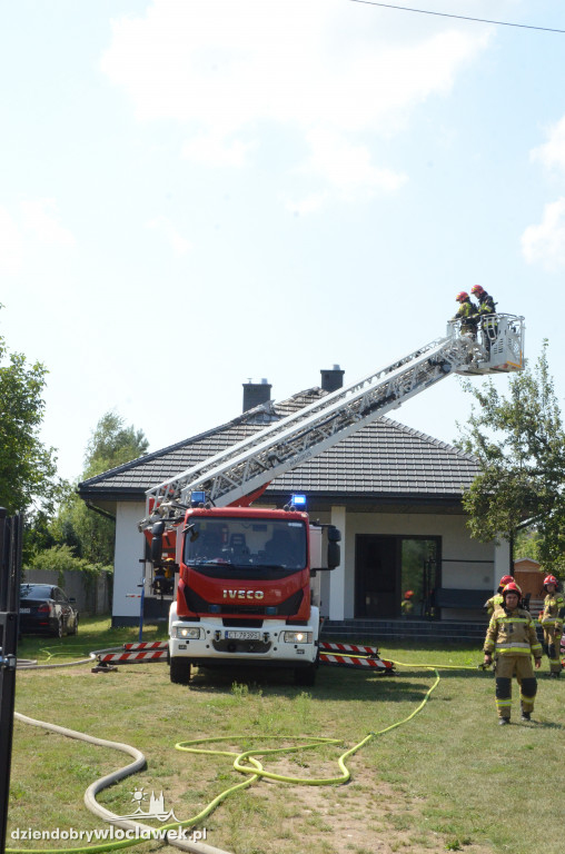 Pożar domu przy ul. Płockiej