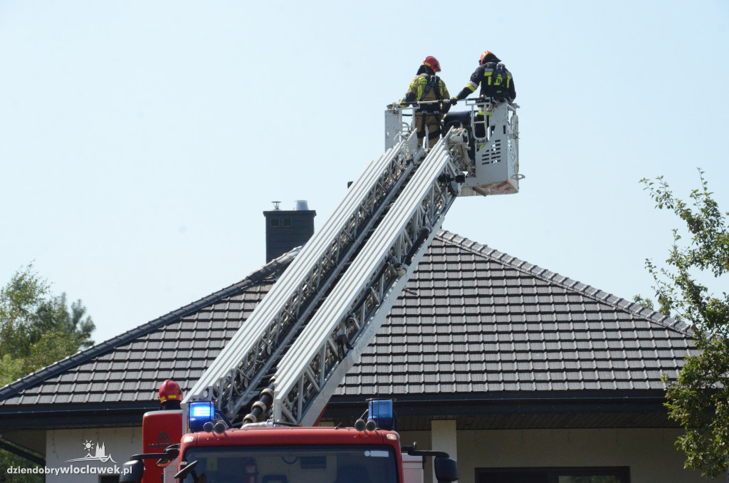 Pożar domu przy ul. Płockiej