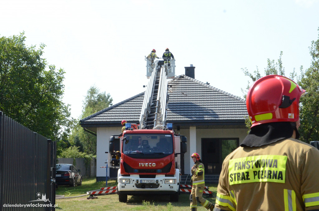 Pożar domu przy ul. Płockiej