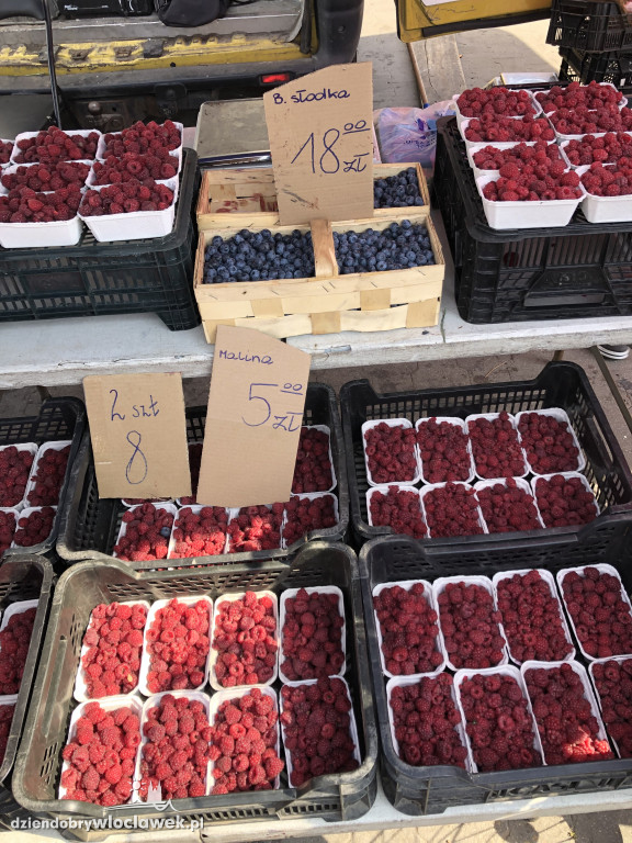 Ceny na targowisku przy Kaliskiej
