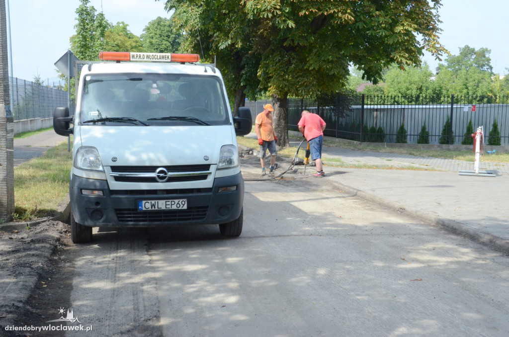 Remont jezdni na ul. Leśnej