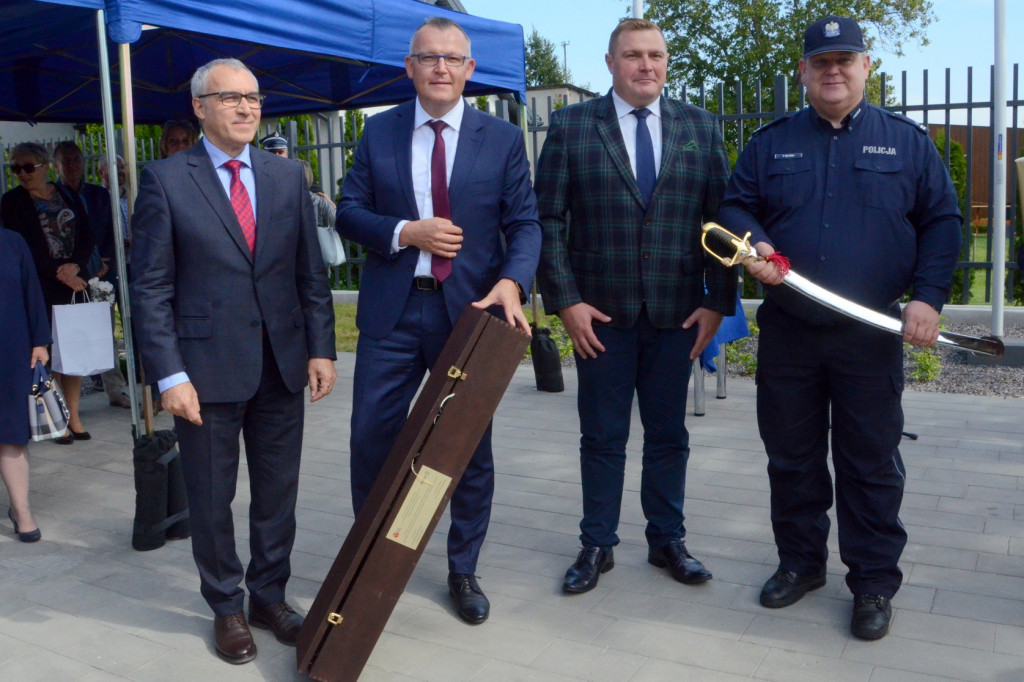 Uroczyste otwarcie posterunku policji w Brześciu Kuj.