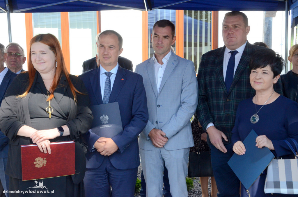 Uroczyste otwarcie posterunku policji w Brześciu Kuj.