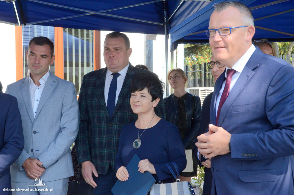 Uroczyste otwarcie posterunku policji w Brześciu Kuj.
