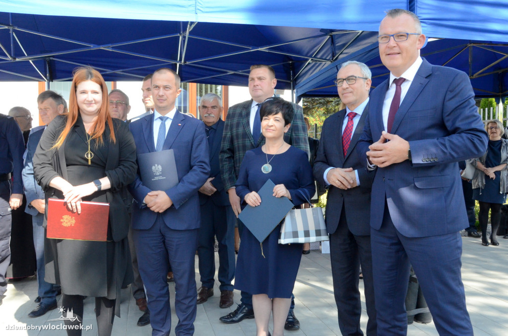 Uroczyste otwarcie posterunku policji w Brześciu Kuj.