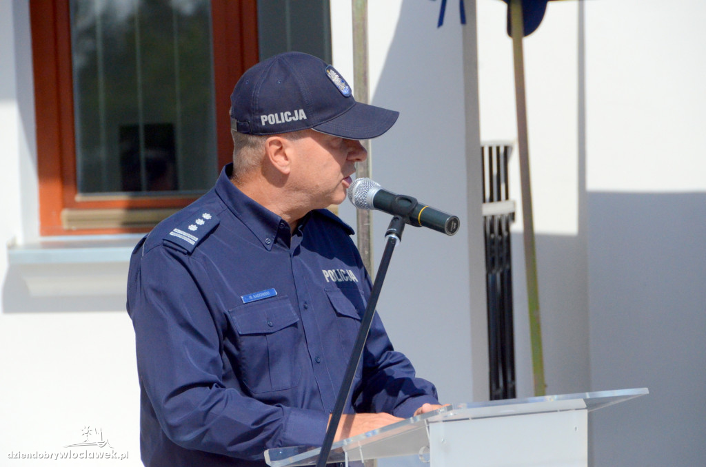 Uroczyste otwarcie posterunku policji w Brześciu Kuj.