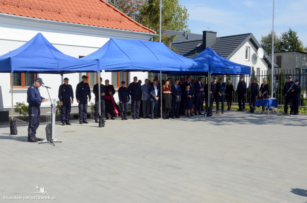 Uroczyste otwarcie posterunku policji w Brześciu Kuj.