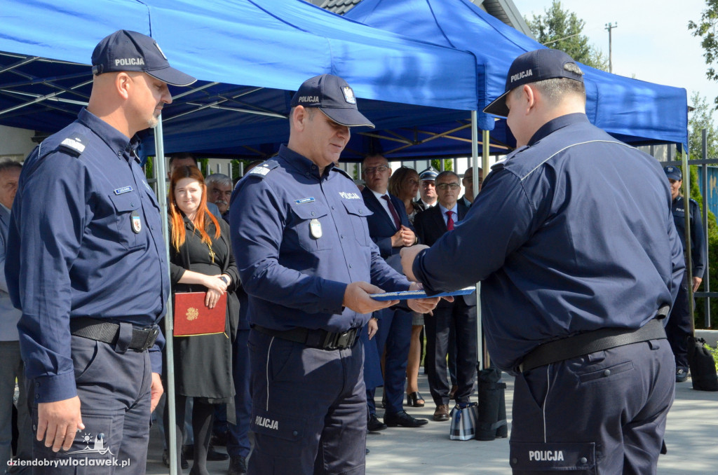 Uroczyste otwarcie posterunku policji w Brześciu Kuj.