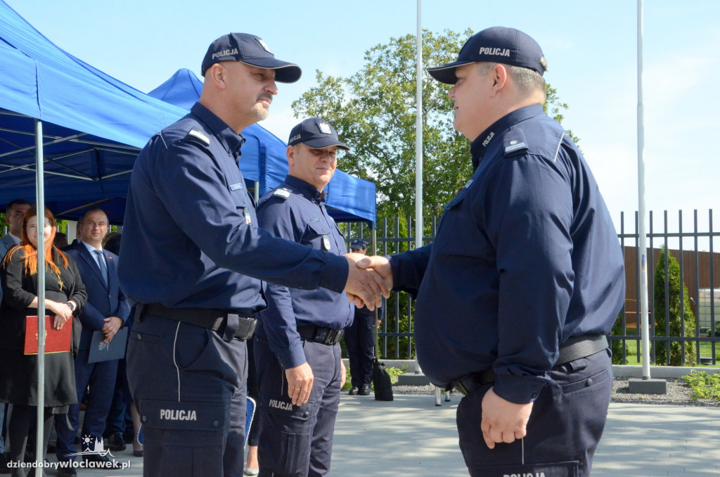 Uroczyste otwarcie posterunku policji w Brześciu Kuj.