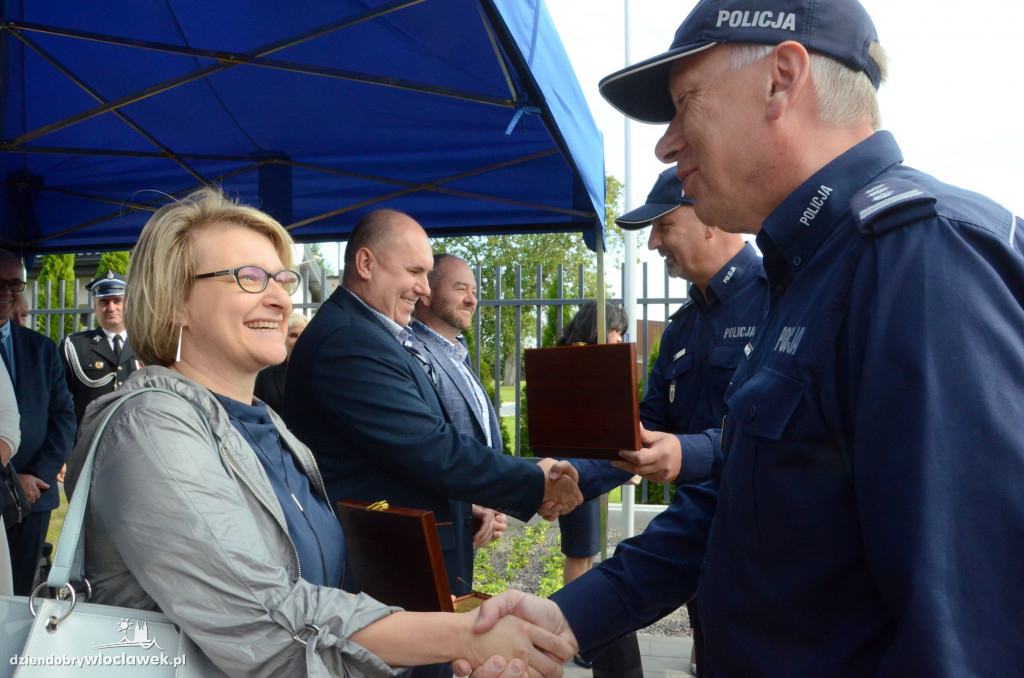 Uroczyste otwarcie posterunku policji w Brześciu Kuj.