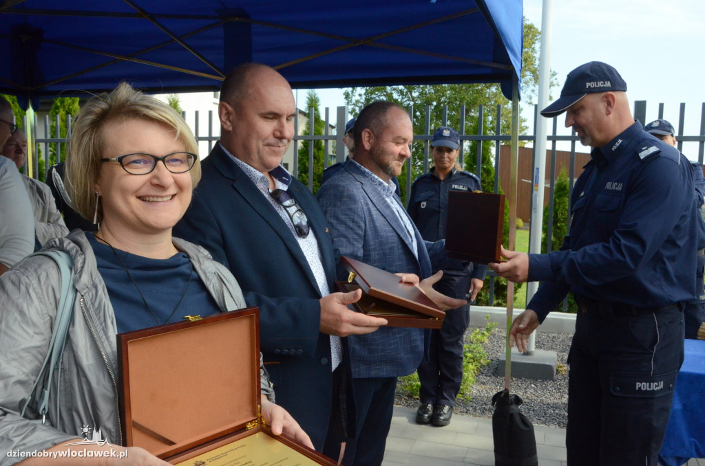 Uroczyste otwarcie posterunku policji w Brześciu Kuj.