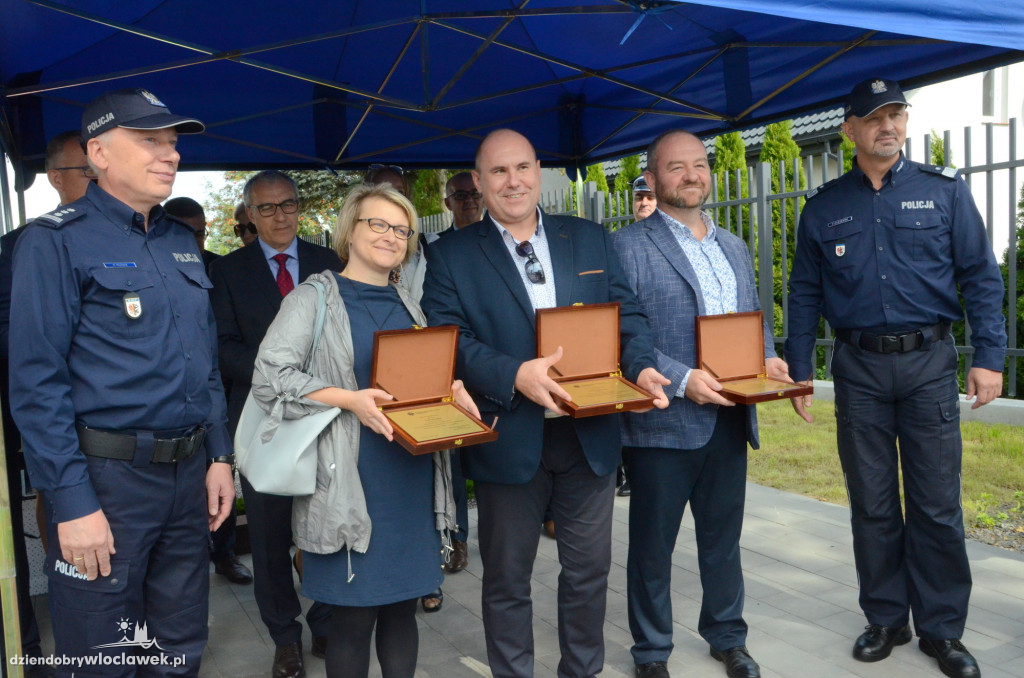 Uroczyste otwarcie posterunku policji w Brześciu Kuj.