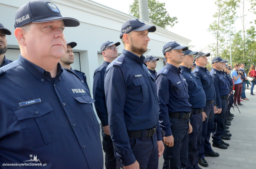 Uroczyste otwarcie posterunku policji w Brześciu Kuj.