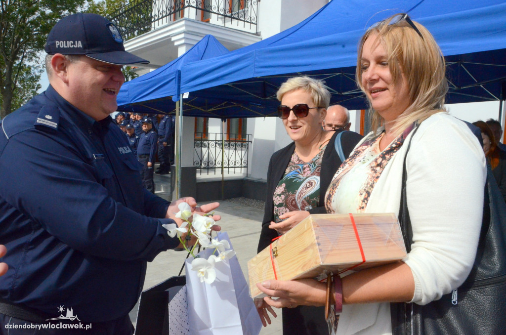 Uroczyste otwarcie posterunku policji w Brześciu Kuj.