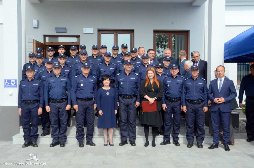 Uroczyste otwarcie posterunku policji w Brześciu Kuj.