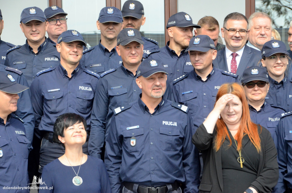 Uroczyste otwarcie posterunku policji w Brześciu Kuj.