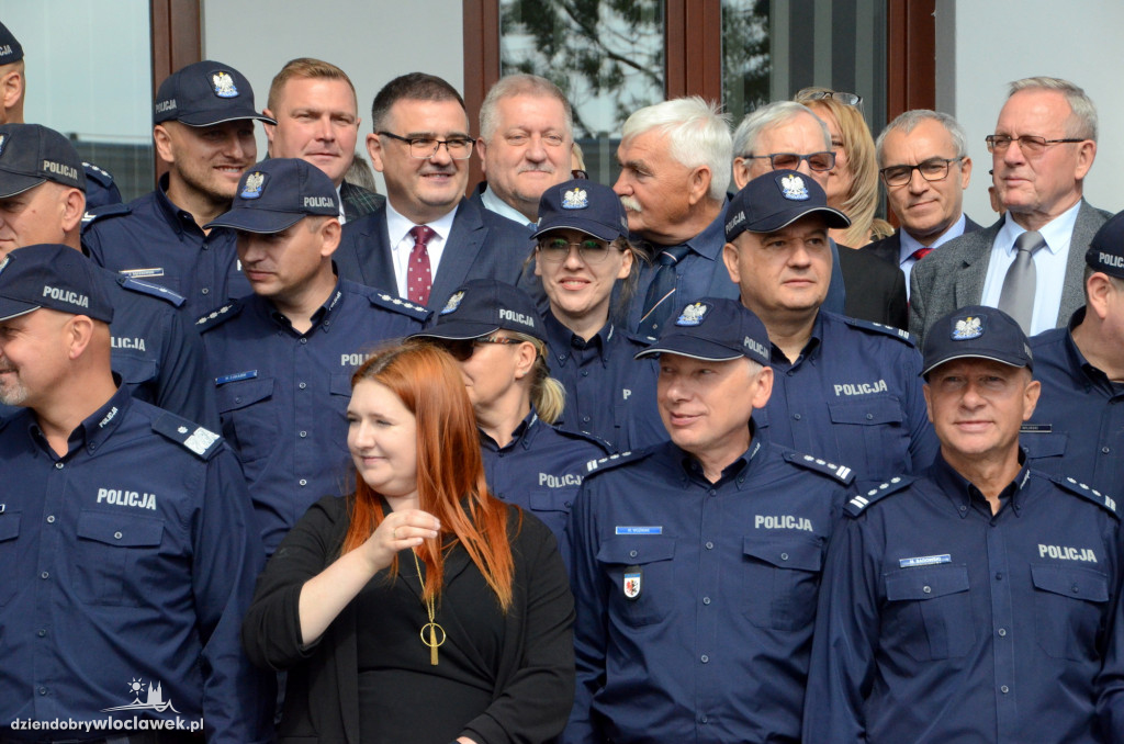Uroczyste otwarcie posterunku policji w Brześciu Kuj.