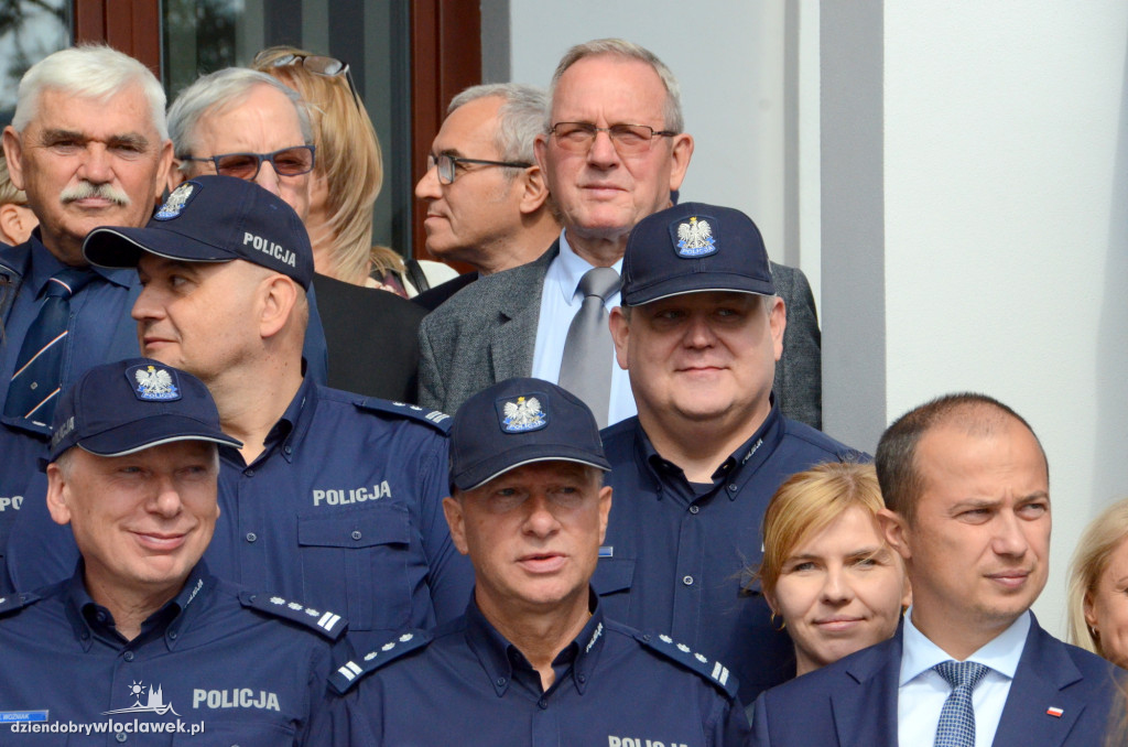 Uroczyste otwarcie posterunku policji w Brześciu Kuj.