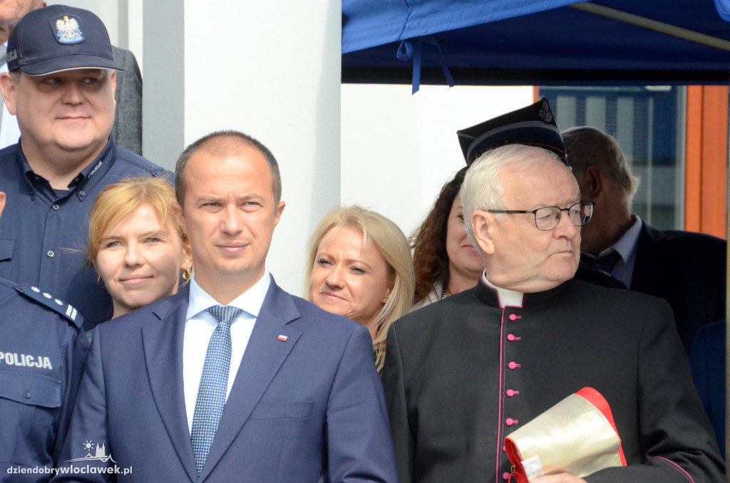 Uroczyste otwarcie posterunku policji w Brześciu Kuj.