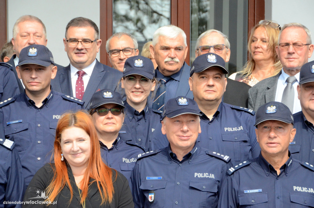 Uroczyste otwarcie posterunku policji w Brześciu Kuj.