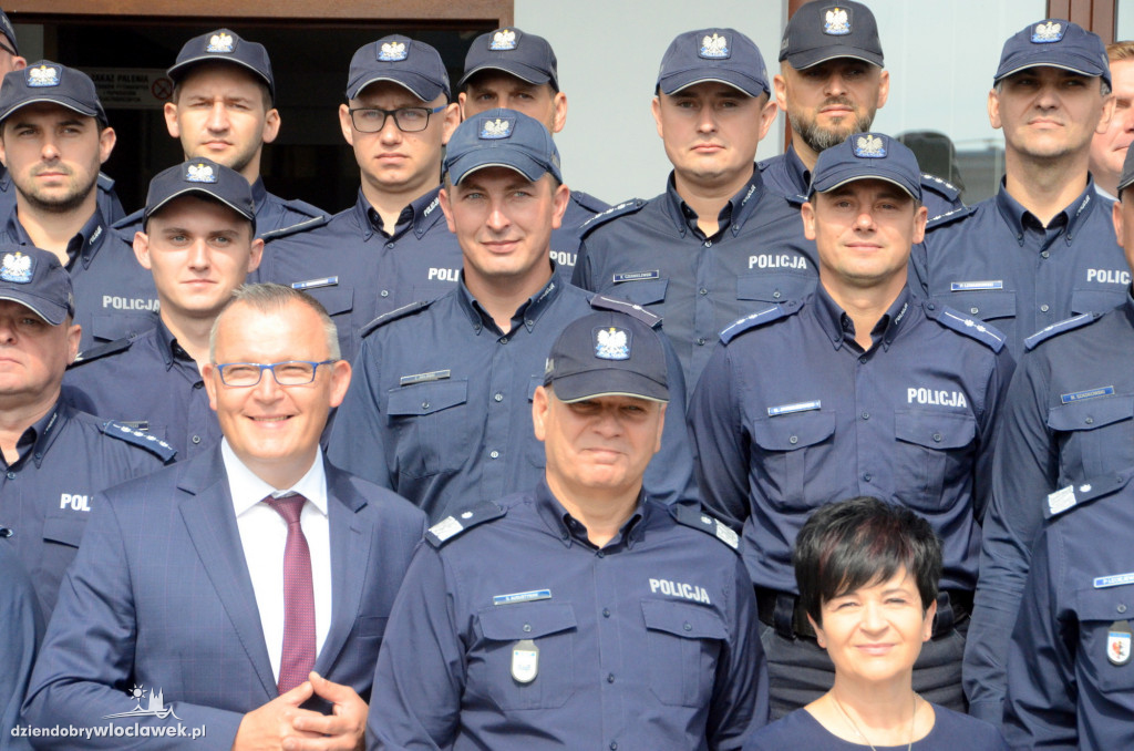 Uroczyste otwarcie posterunku policji w Brześciu Kuj.