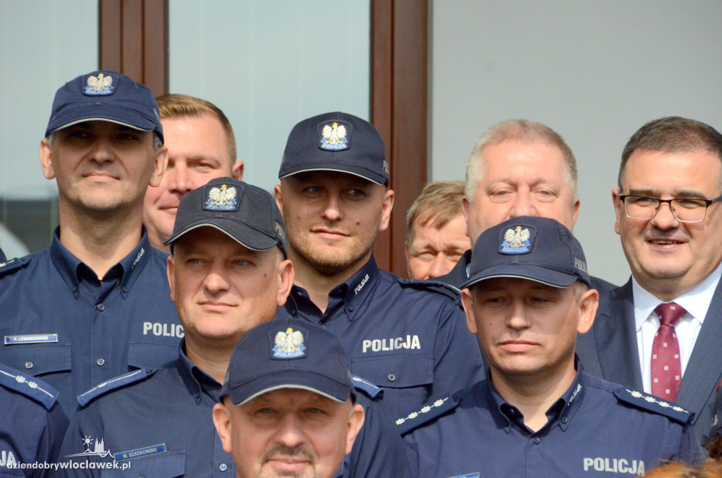 Uroczyste otwarcie posterunku policji w Brześciu Kuj.