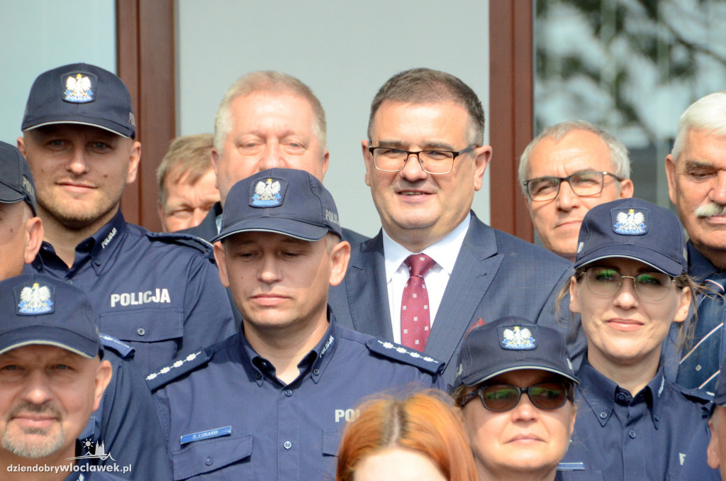 Uroczyste otwarcie posterunku policji w Brześciu Kuj.