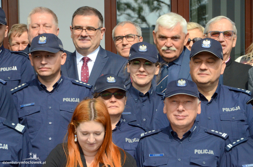 Uroczyste otwarcie posterunku policji w Brześciu Kuj.