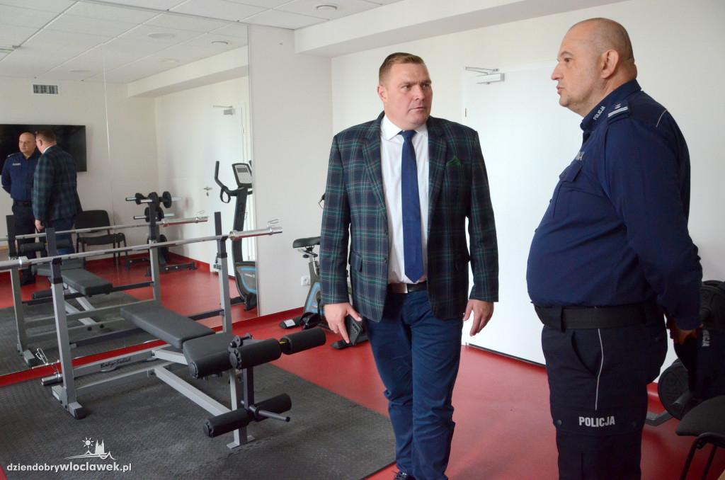 Uroczyste otwarcie posterunku policji w Brześciu Kuj.