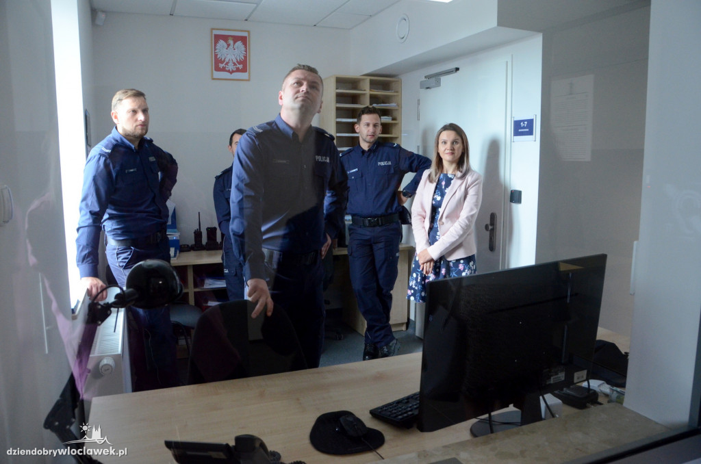 Uroczyste otwarcie posterunku policji w Brześciu Kuj.