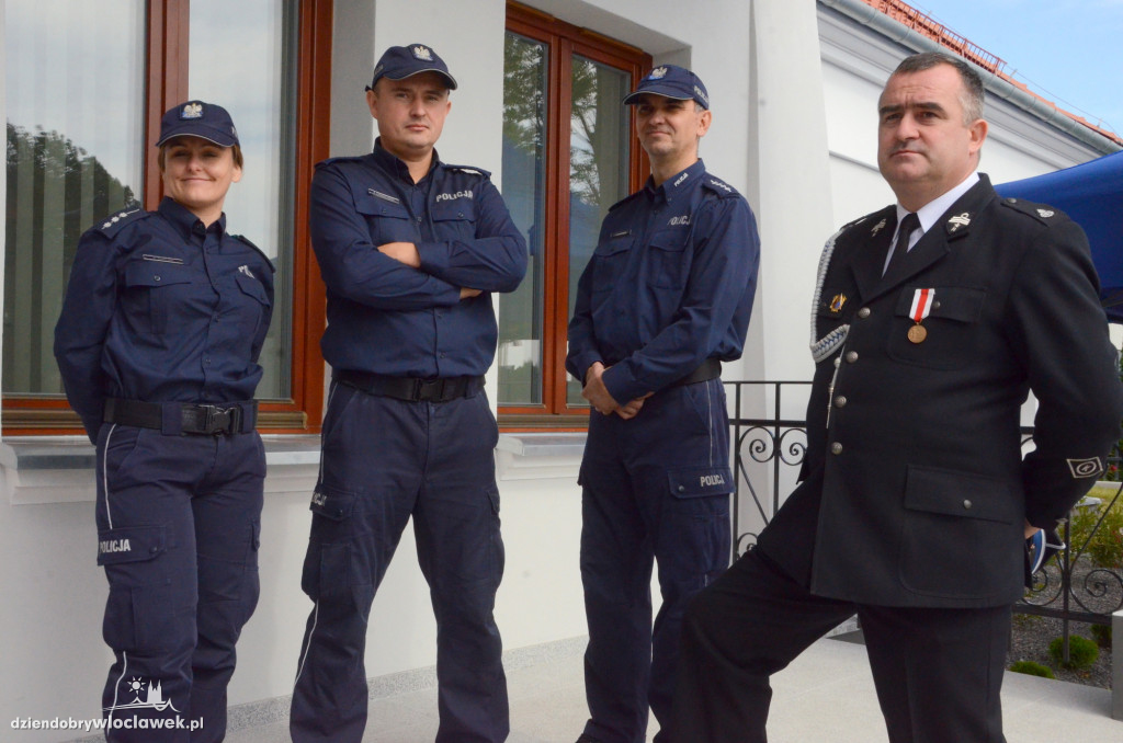 Uroczyste otwarcie posterunku policji w Brześciu Kuj.