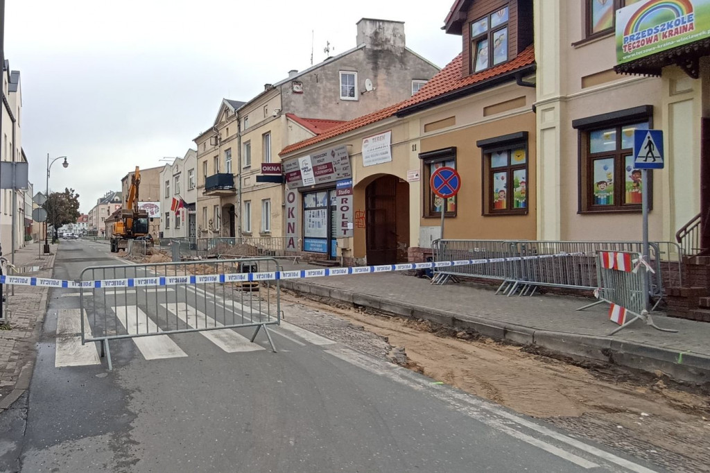 Niewybuch wykopany w Śródmieściu
