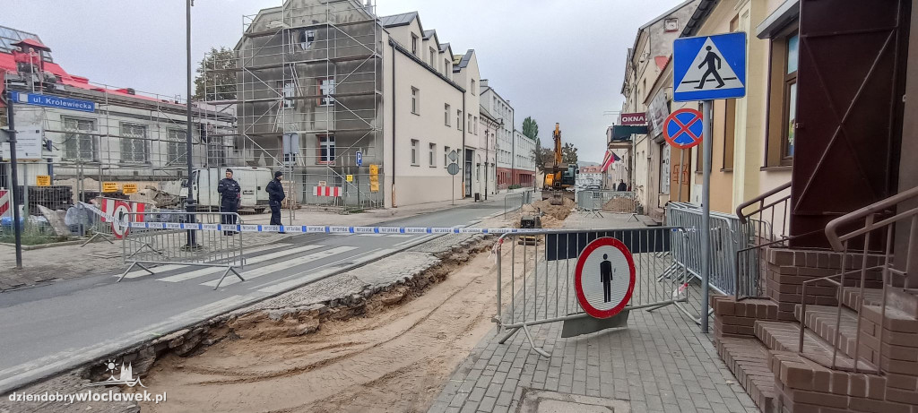 Niewybuch wykopany w Śródmieściu