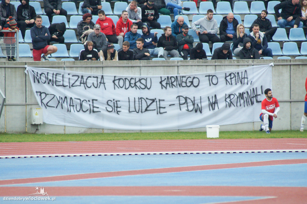 Kibice na meczu Włocłavia vs Elana