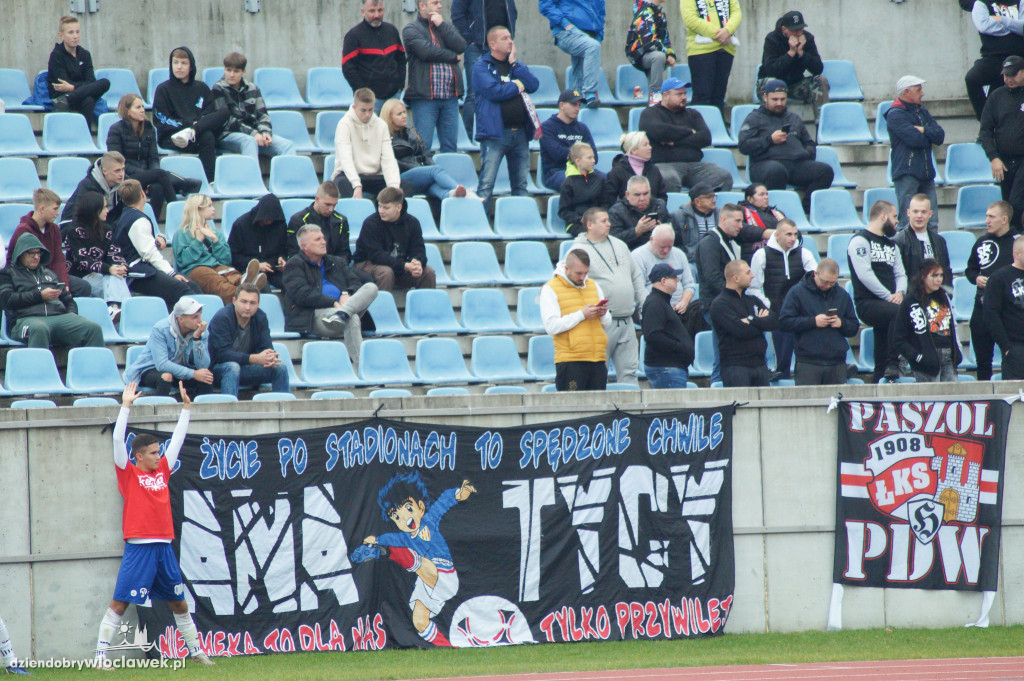 Kibice na meczu Włocłavia vs Elana