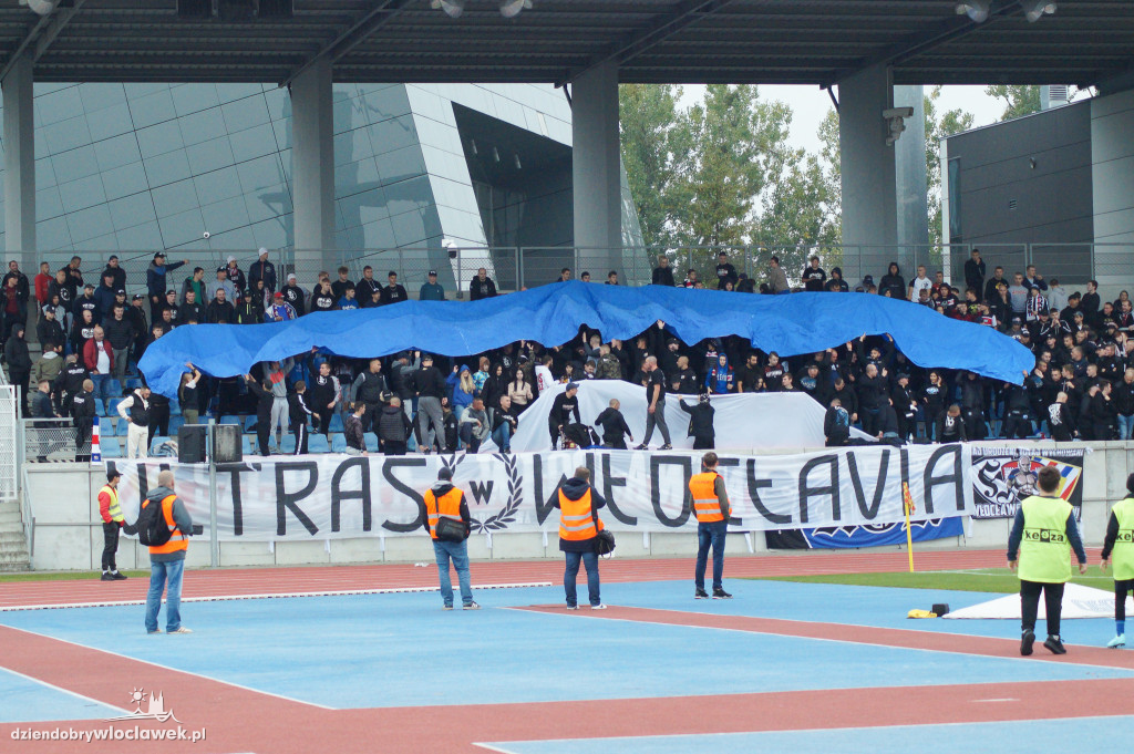 Kibice na meczu Włocłavia vs Elana