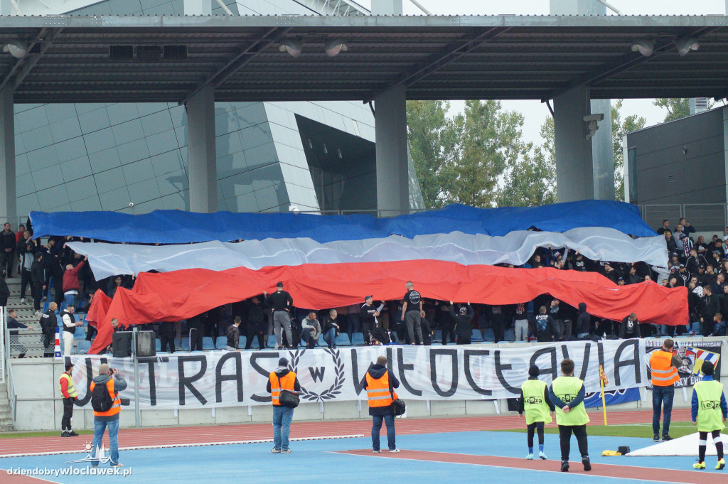 Kibice na meczu Włocłavia vs Elana