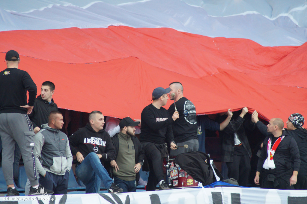 Kibice na meczu Włocłavia vs Elana