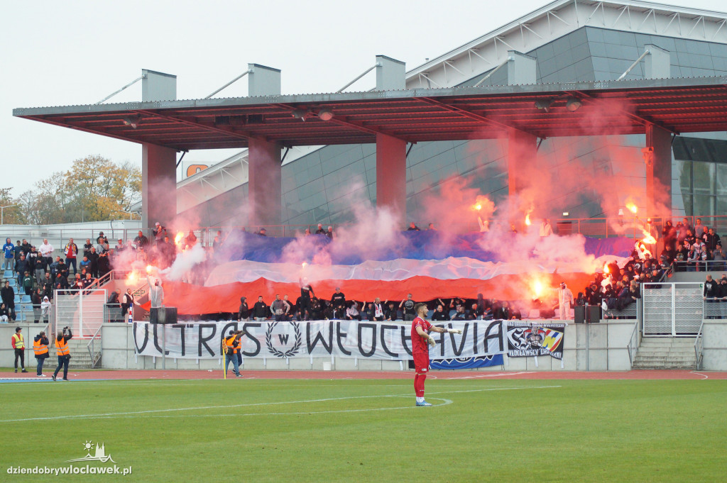 Kibice na meczu Włocłavia vs Elana
