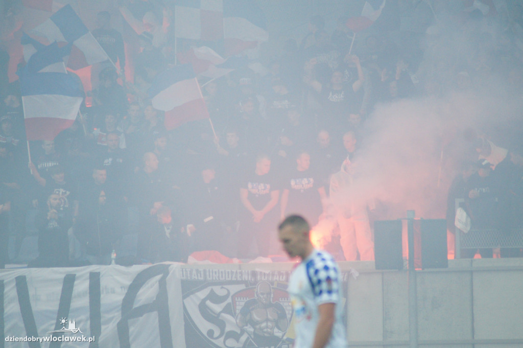 Kibice na meczu Włocłavia vs Elana