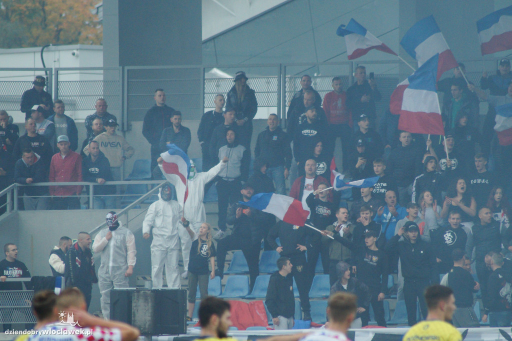 Kibice na meczu Włocłavia vs Elana